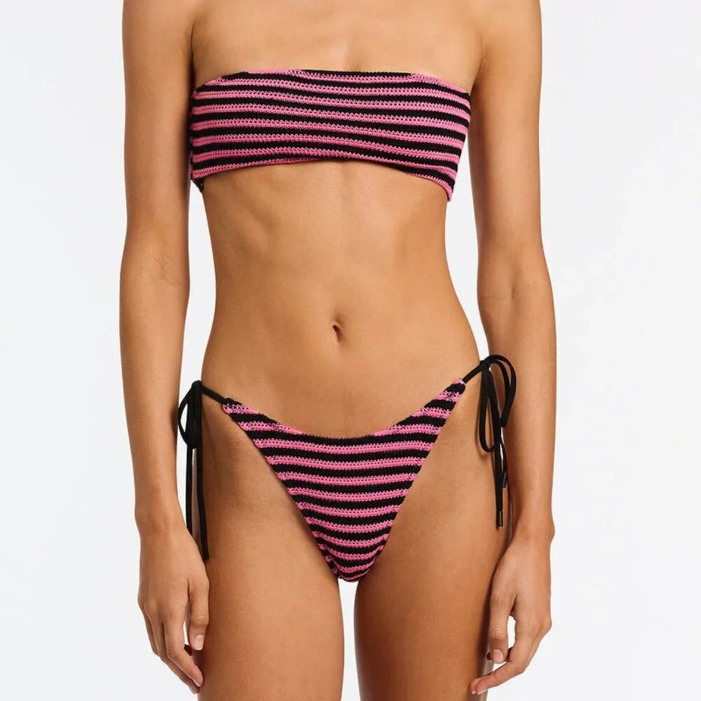 Triangl Swimwear Kaya Crochet Bandeau Bikini SET - Caro - Size Large